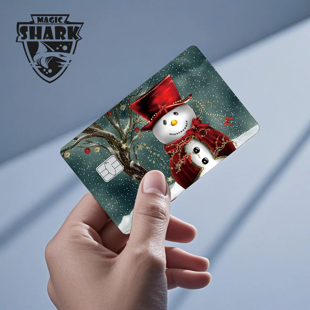 Stylish Phone Evil FBI Tiger Mexico Flag Snowman Movie Monstor Anime Credit Bank Debit Card Sticker Film Skin
