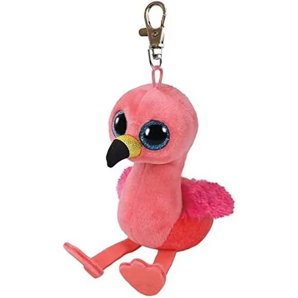 Ty Beanie Boos Goldfish Unicorn Plush Keychain Flamingo Fox Animal Doll