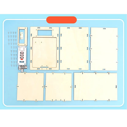 DIY Wooden Password Box for Kids Assembling Manual Machine Code Box Mechanical Lockbox Science Experimental Money Financial Toys