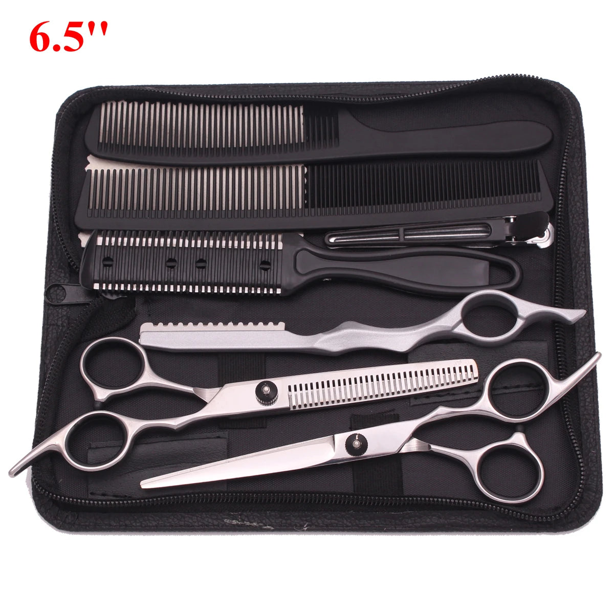 6.5'' Professional Hair Scissors Set Comb Razor Thinning Cutting Shears Hairdressing Salon Barber Home Japan Steel Dropshipping