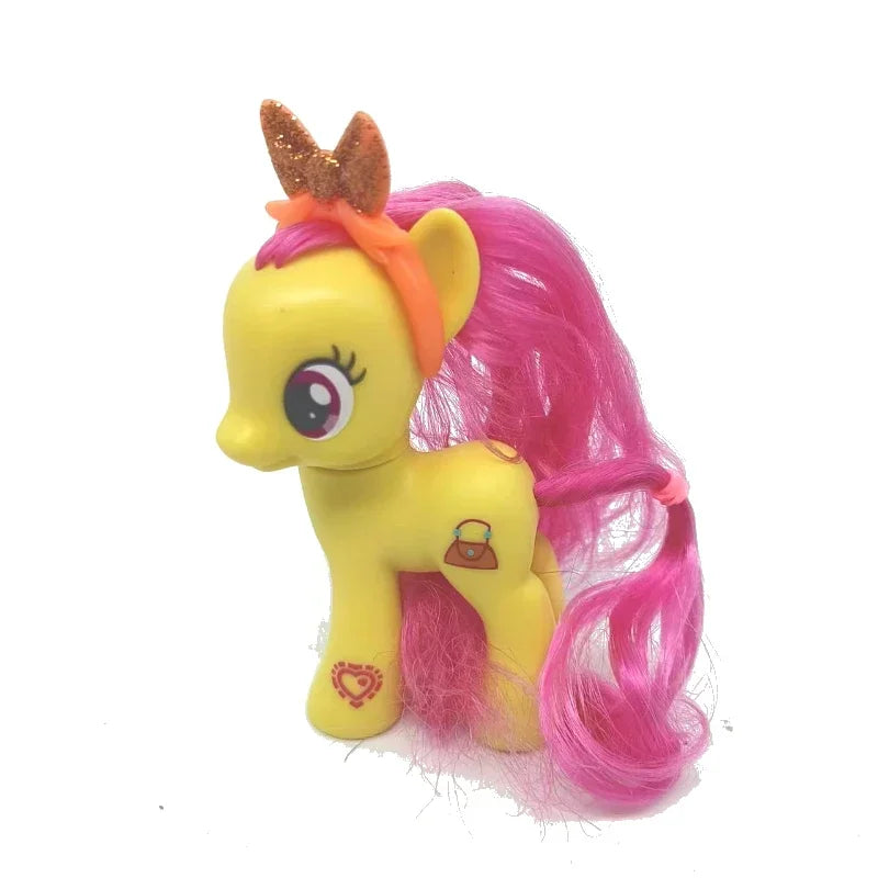 Original Hasbro My Little Pony Anime Figures Cute Twilight Sparkle Rainbow Fluttershy Pinkie Pie Rarity Collect Model Toy Gift
