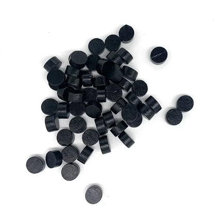 100Pcs 7 Colors Wooden Game Pieces Colorful Chess Pieces  Games Accessories 10*5MM