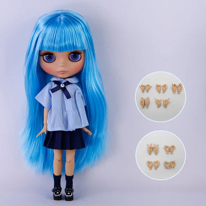 ICY DBS Blyth Doll Tan Skin Matte Face With Eyebrows Special Price 1/6 BJD JOINT body Neo Christmas Gift Anime