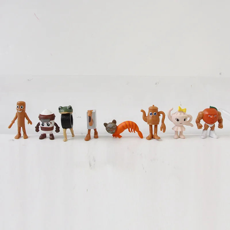 24Pcs Italian Brainrot Tung Tung Sahur Figures Doll Tralalero Tralala Bombardino Crocodilo Shimpanzini Bananini Model Toy Gift
