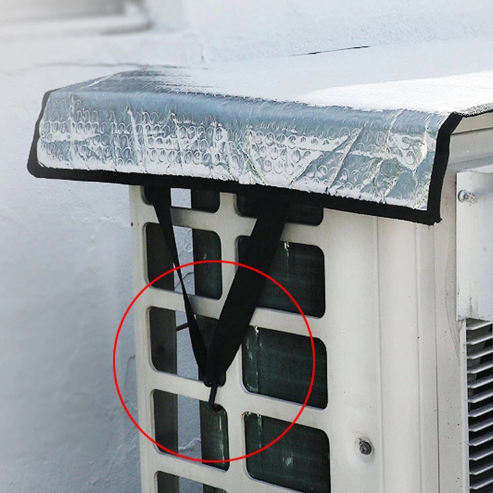 46x95CM Air Conditioning Cover Outdoor Sun Rainproof Anti-Dust Anti-Snow Cleaning Cover Home Air Conditioner Keep Cleaning Tool