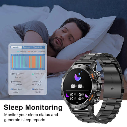 MEVADEN 1.39 inch Bluetooth Call Smart Watch Men Sports Fitness Tracker Watches IP67 Waterproof Smartwatch for Android IOS MD52