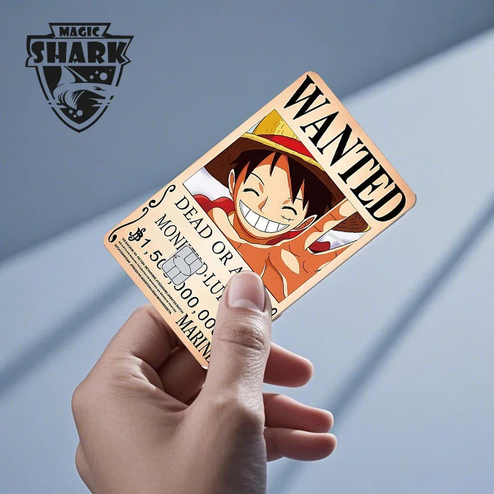 Magic Shark Wanted Anime 3M PVC Matte No Fade Skin Cover Sticker for Metro Debit Credit Card