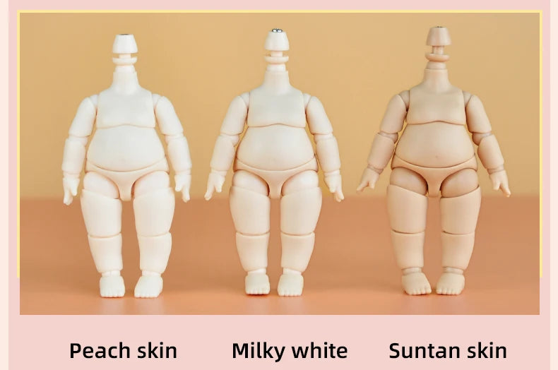 NEW YMY Doll Cat Hand Animal Body Fat Body with Tail Ob11 Body Joint for Gsc Head,1/12bjd,Obitsu 11 Boy Girl Toy Accessories