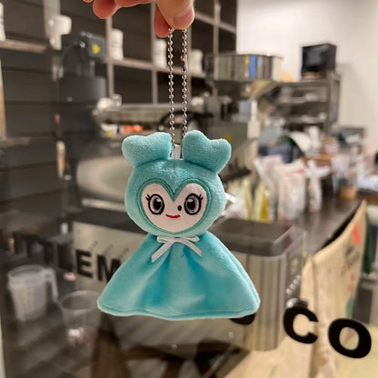 9pcs New Korean Super Star Plush Keychain Pendant TWICE Momo lovely Doll Keybuckle Plush Toy for Fans ONCE Girls