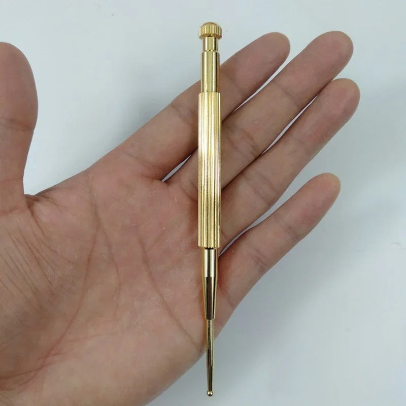 Pure Copper Acupressure Pen Elastic Ear Acupoint Massage Stick Improve Eyesight Acupuncture Point Massager Relax Body