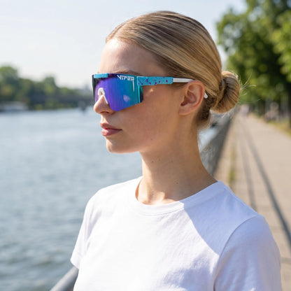 Stylish Windproof Sunglasses Men Women Anti-Dust Colorful Goggles for Cycling Hiking Running Outdoor Sports