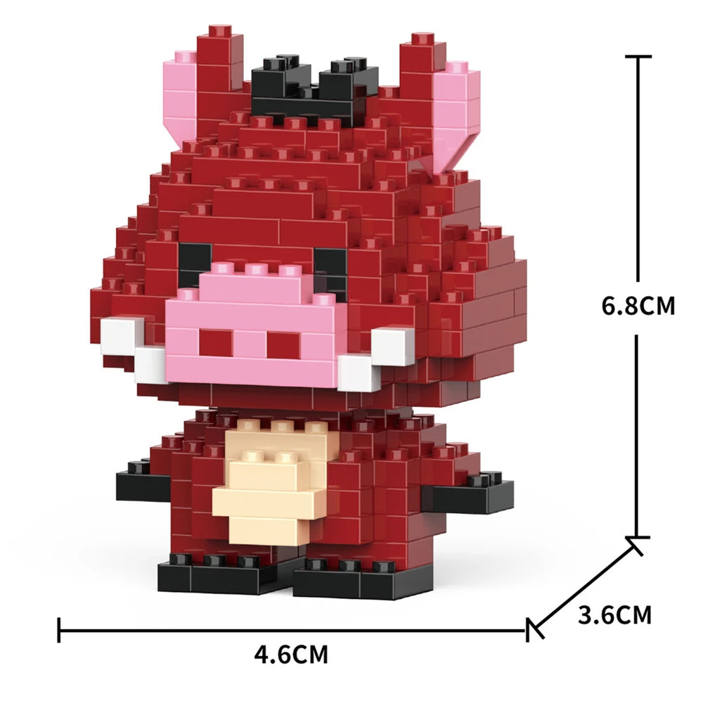 Cartoon Anime Hello Kitty Blocks Kuromi My Melody Cinnamoroll Mouse Building Blocks Doll Toy Kids Birthday Gift