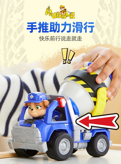 100% Genuine Paw Patrol Rubble & Crew Toy Wheeler Mix Charger Action Figure Doll with Collectible Figures Kids Toy Birthday Gift