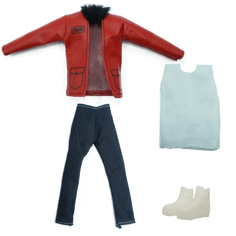 Quality 1/6 Doll Clothing Casual Wear Handmade Clothes Outfit For 29CM Ken Prince Doll Accessories DIY Doll Suits Coat Decors