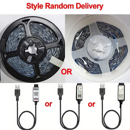 5V 5050 LED Strip Lights Room Decoration Home 30LEDs/m RGB Tape Festoon Backlight Smart Christmas Lights Bluetooth App Control