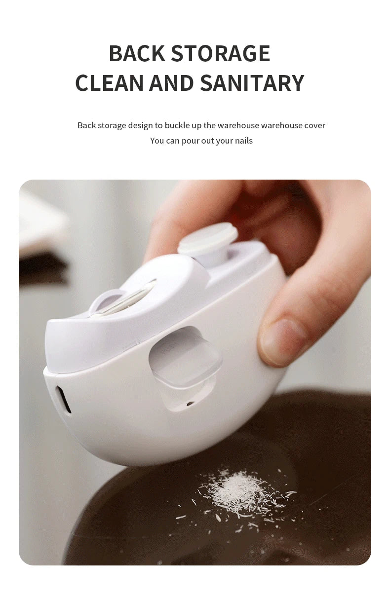 Automatic Electric Baby Nail Clipper - Anti-Splash Anti-Pinch Hand Nail Polisher