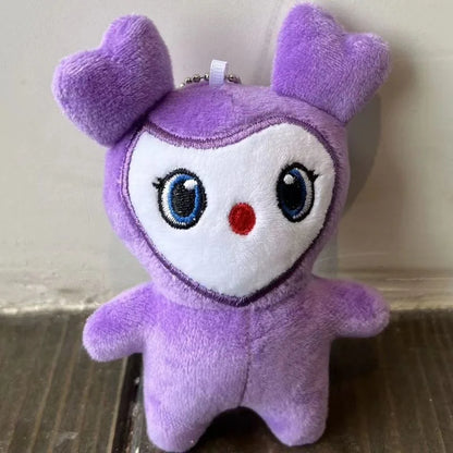 9pcs Plush Korean Super Star Plush Toy Cartoon Animal TWICE Momo Doll Keychain Pendant Keybuckle PlushToy for Fans ONCE Girls
