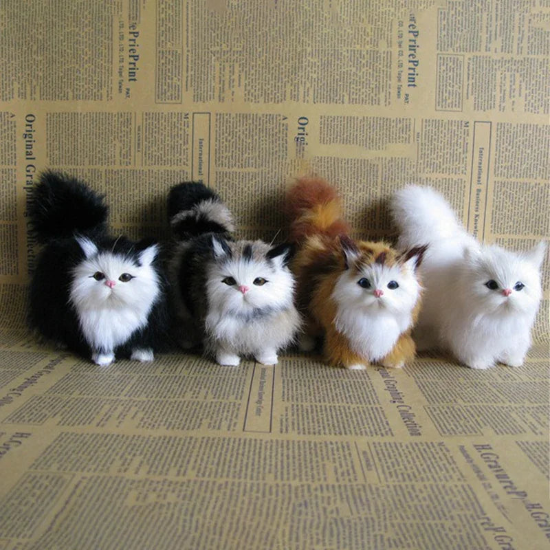 Lifelike Cat Plush Toy - Ultra-Soft Realistic Stuffed Animal | Valentine's Birthday Christmas Gift