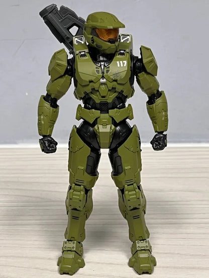 Game 18CM RE:EDIT Reach 1/12 SCALE MASTER CHIEF MJOLNIR MARK V1 Articulated Action Figurine Collectible Ornaments Cool Boys Gift