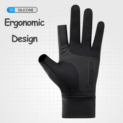Summer Men Women Gloves Fitness Sports Fishing Cycling Ice Silk Breathable Elastic Sun Protection Touchscreen Driving Gloves