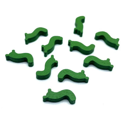 10pcs/set Mini Wooden Color Mark  DIY Game Props Wooden Chess Game Accessories