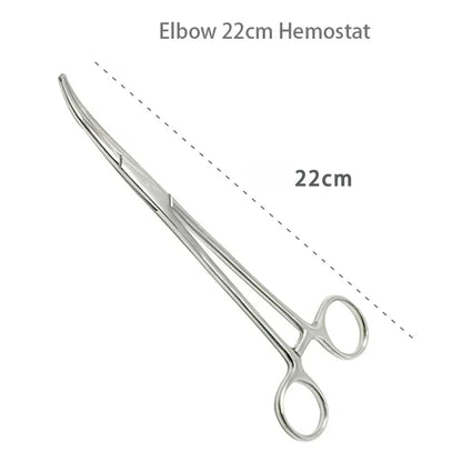 1pc Stainless Steel Hemostatic Forceps Surgical Forceps Tool Hemostat Locking Clamps Forceps Fishing Pliers Curved/Straight Tip