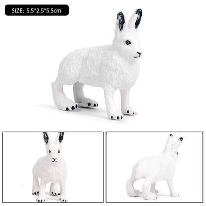 Oenux Arctic South Pole Animals Simulation Penguins Polar Bear Wolf Beluga Whale Action Figures Model Figurine PVC Kid Toy Gift