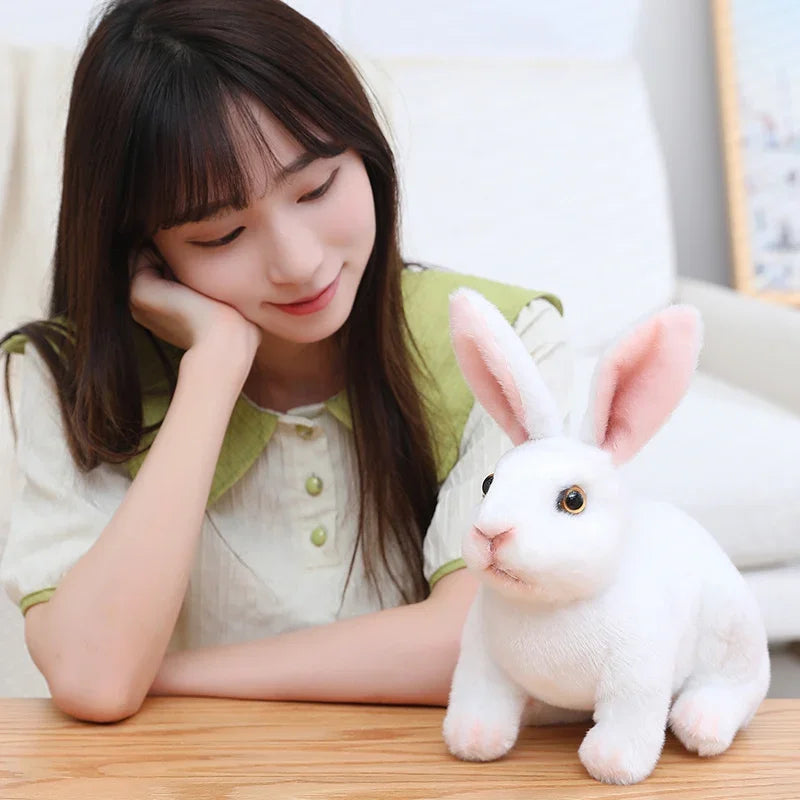 Huge Mini Simulated Animal Dog Rabbit Toys Cute Animal Soft Simulation Doll Easter Birthday Gift Kids Toy Bedroom Decor