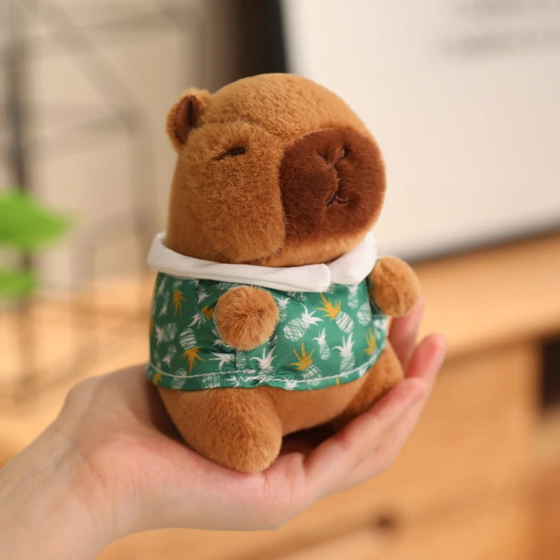 Capybara Plush Toy Pendant Keychain Capibara Cosplay Pokemon Pikachu Disney Stitch Sanrio Kuromi Plushies Stuffed Bag Decor Gift