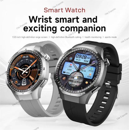 Watch 5 Pro GPS NFC Smart Watch Men 360*360 AMOLED Screen Heart rate Monitor Bluetooth Calls IP68 Waterproof Man Smartwatch 2025