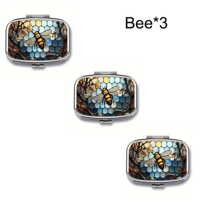 Travel Cases Lovely Colored Medicine Metal Jwelery Organizers Household Holder Iron Cabinet Small pill container  medicine box