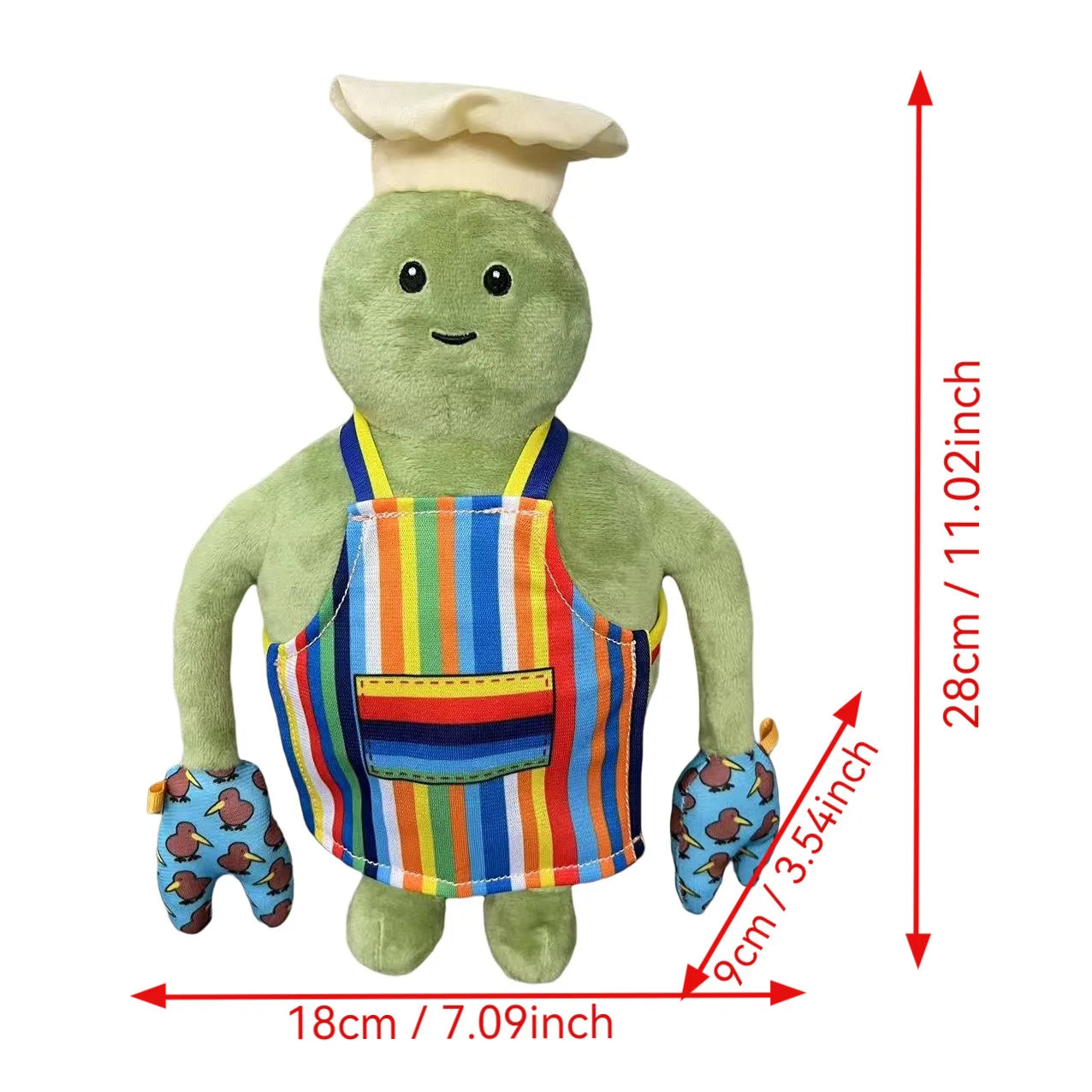 Anime Tiny Chef Show Plush Toy Cartoon Animation Suffed Doll Wearing Apron Collection Plushie Toy Kid Birthday Christmas Gifts