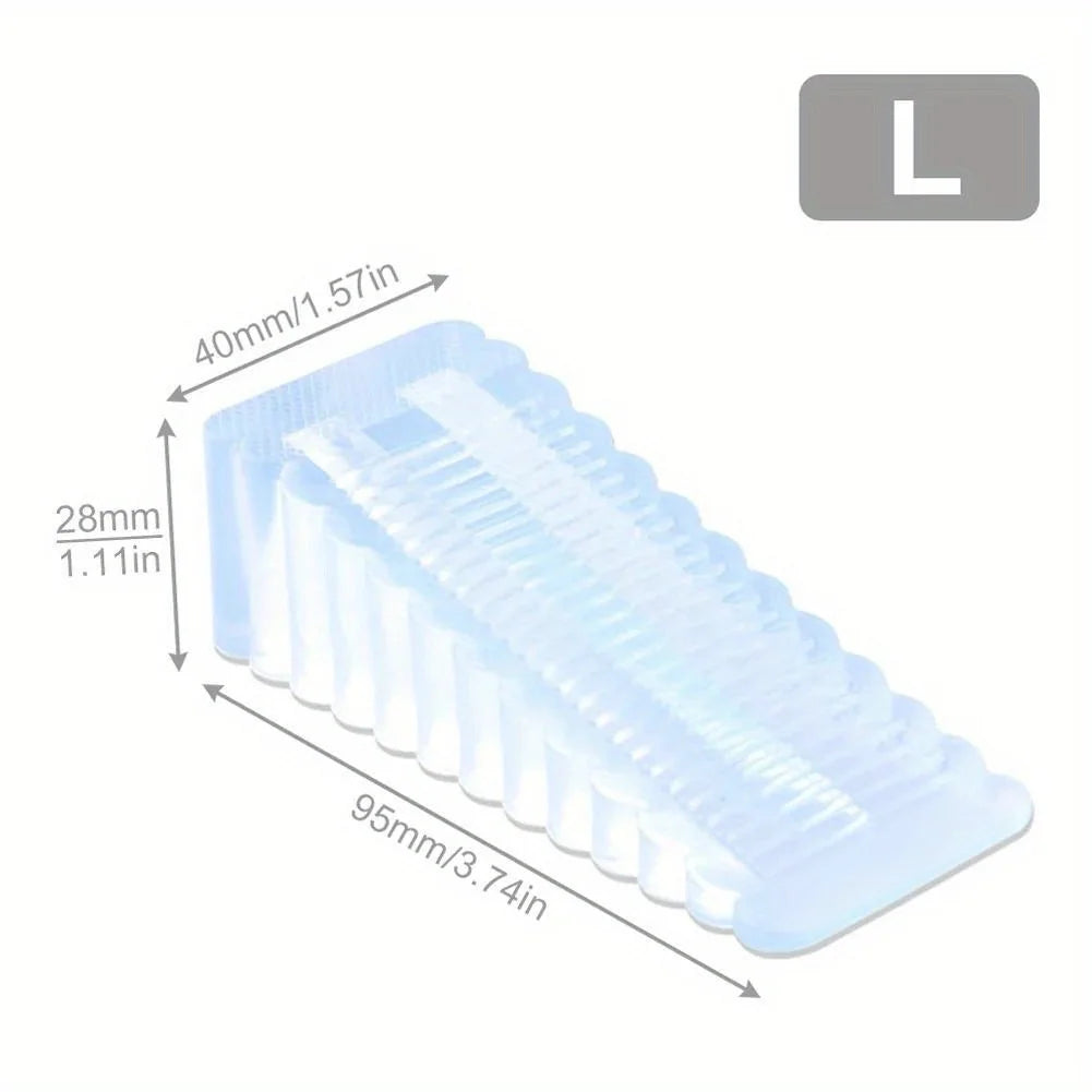 2pcs transparent rubber door suction non-slip wedge-shaped hardware anti-collision door stopper/door top/door stopper/stopper