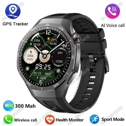 Watch 5 Pro GPS NFC Smart Watch Men 360*360 AMOLED Screen Heart rate Monitor Bluetooth Calls IP68 Waterproof Man Smartwatch 2025