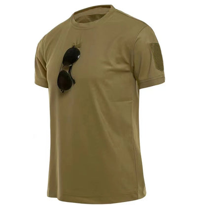 Men Summer Quick Dry T-shirt Camping Hiking Trekking Fishing Trainning Breathable Pullover Climbing Tees Casual Cargo Shirts
