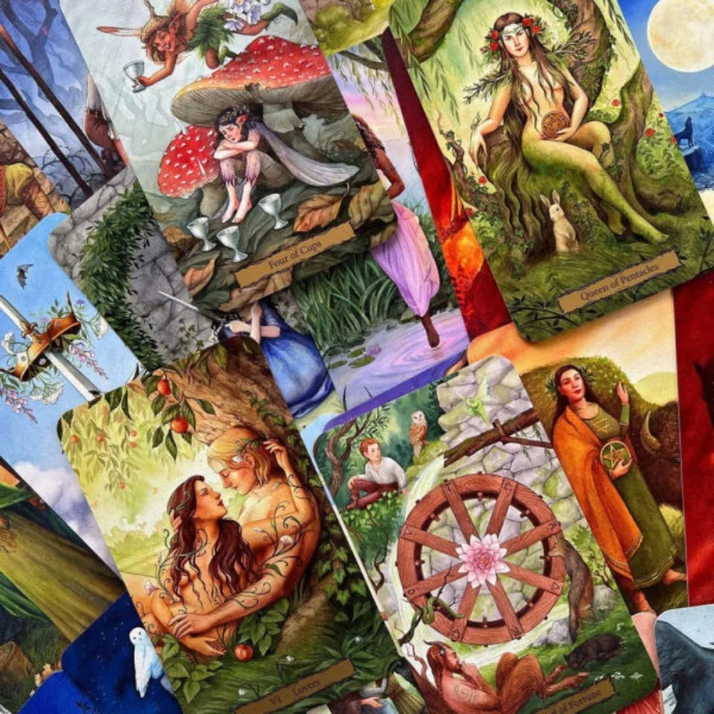 Tarot of The Witch's Garden 78 Pcs Cards Manifestation and Magic Await You In The Witch's Garden 10.3*6cm