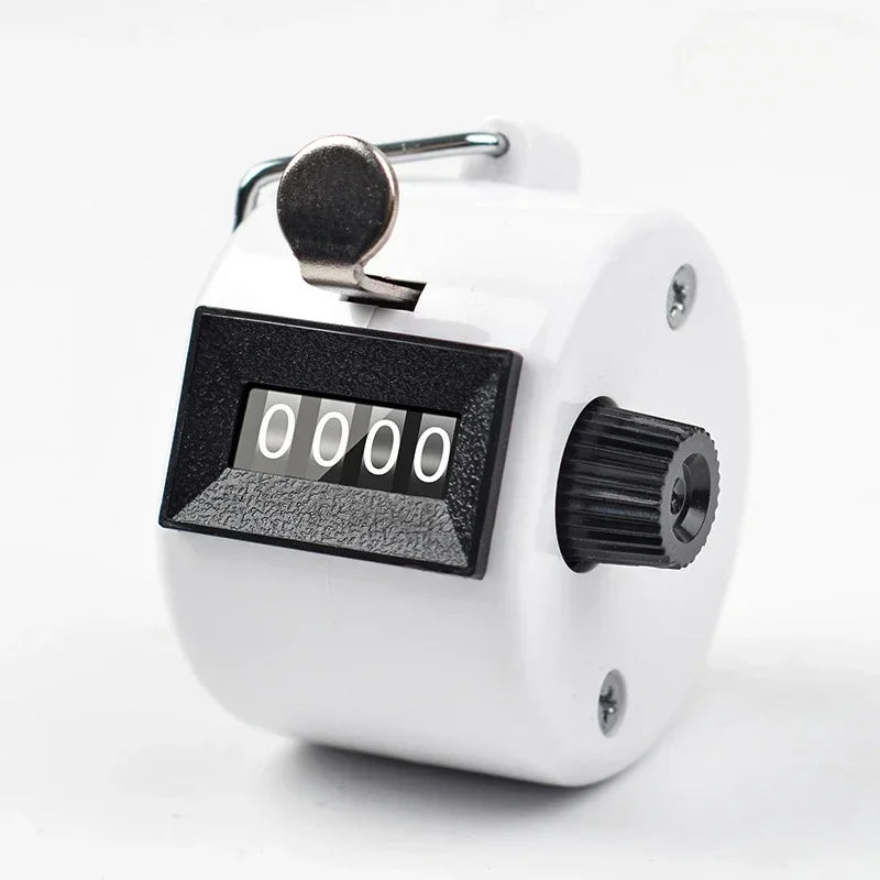 Handheld 4 Digital Tally Counter Mechanical Manual Palm Clicker Number Count Assorted Tally Counter Number Count