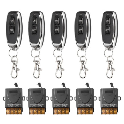 AC220V 433Mhz Remote Control Switch Hign Power On off Remote Control Transmitter for Water Pump Motor LED/Electric Appliance