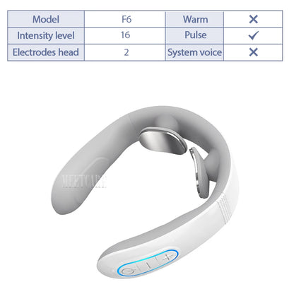 Pulse Neck Massager Electric Smart Cervical Massagers TENS Pain Muscle Kneading Massage