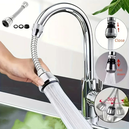 360° Rotating Kitchen Faucet Pressurized Anti-Splash Extended Filter Foam Universal Faucet Head Sprayer for Kitchen