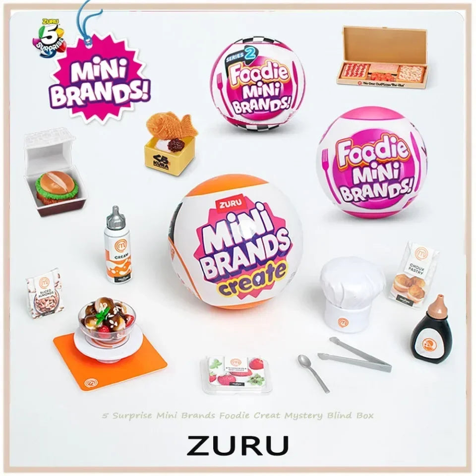 Zuru 5 Surprise Mini Brands Toys Zuru Mystery Blind Box Original Miniature Toy Surprise Blind Box Toy Gifts Cute Toys