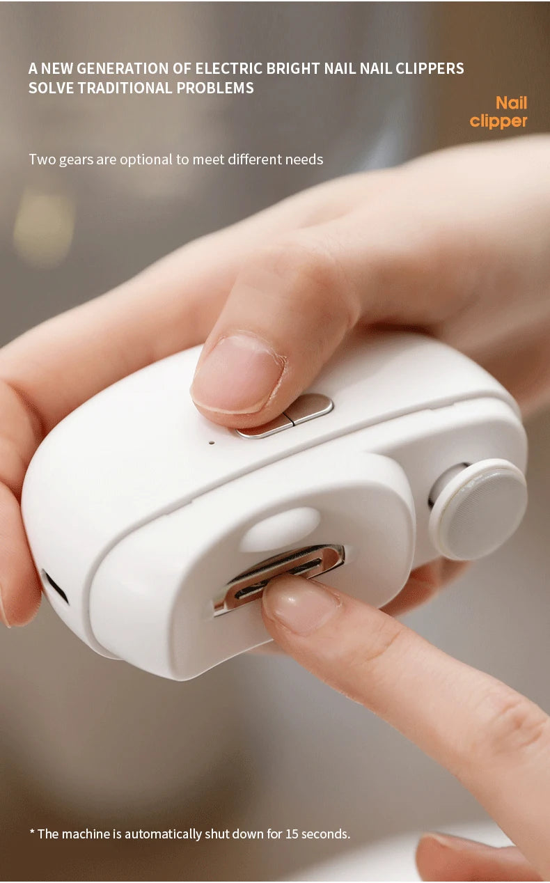 Automatic Electric Baby Nail Clipper - Anti-Splash Anti-Pinch Hand Nail Polisher