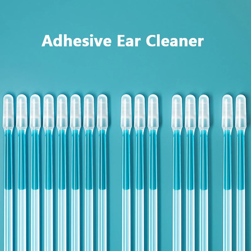 24Pcs Disposable Silicone EarWax Remover sticky ear pick For Kids Olders Adult S/L Ear Cleaner Reusable Adhesive Earpick 2030