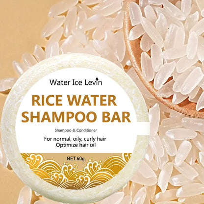 Organic Rice Shampoo Soap Bar Oil Free Conditioning Soap Rice Water Protein Nourishing Anti-loss Hair Hair Growth Soap Bar 60g