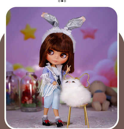 ICY DBS Blyth Doll Tan Skin Matte Face With Eyebrows Special Price 1/6 BJD JOINT body Neo Christmas Gift Anime