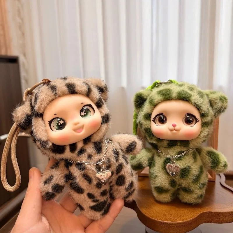 New Cute Kitty Vinyl Face Plush Pendant Kawaii Cat Plushie Keychain Backpack Charm Home Decor for Adults Stuffed Pendant