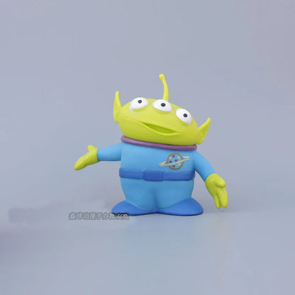 2026 New 15cm Toy Story Woody Buzzlightyear Green Aliens Doll Figure Anime Decoration Collection Toy Model For Children Gifts