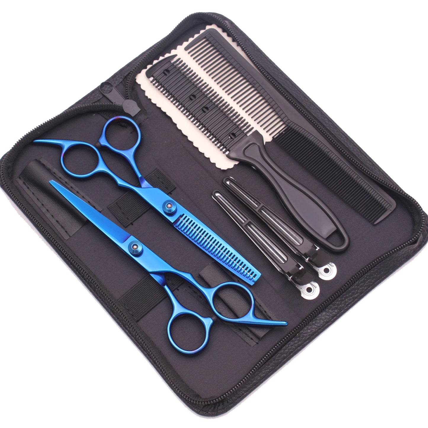 Hairdressing Scissors Black-Gold Hair Scissors Professional 6" JP Stainless Thinning Shears Haircut Scissors Barber Shop C1001