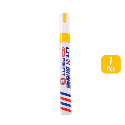 3mm 10p Colorful 8 Colors Permanent Paint Marker Waterproof White Markers tire tread rubber fabric Paint metal Paint Marker Pens