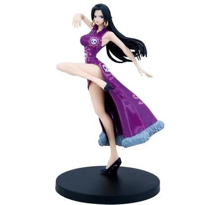 One Piece Anime Boa Hancock Figures Toys GK Snake Princess Action Figure 21CM Sexy Cheongsam Girl Doll Figurines Statue